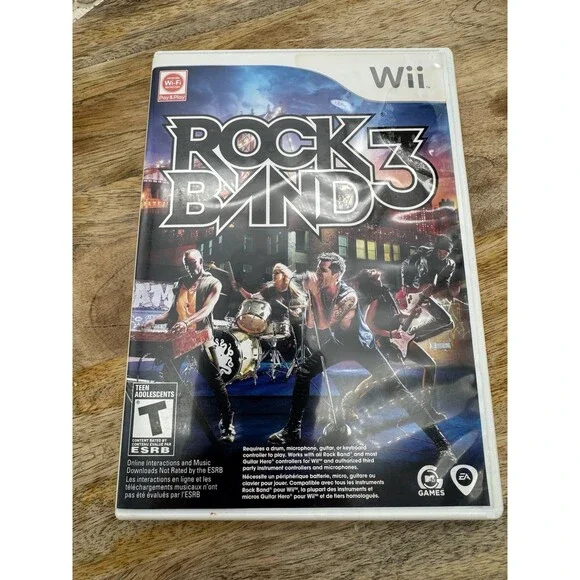 Rock Band 3 Nintendo Wii 2010 Complete w/ Manual Complete - Picture 1 of 4